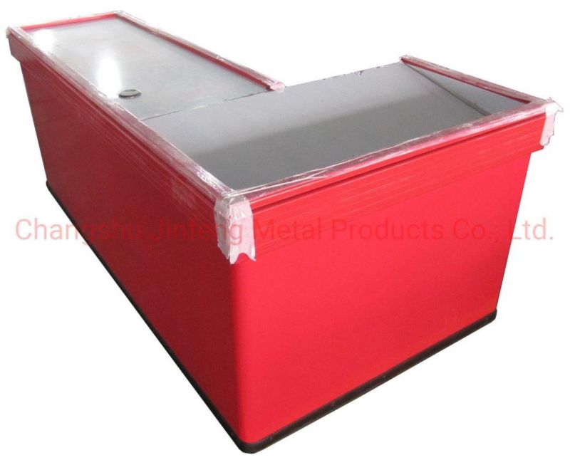 Supermarket Checkout Counters Convenience Store Metal Cashier Table