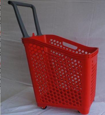 Large Size Supermarket Plastic Shopping Basket (ZC-18)