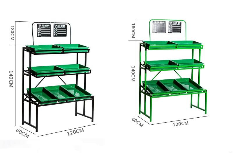 Supermarket Fruit & Vegetable Display Stand