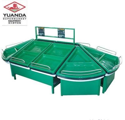 Custom Made Plastic Supermarket Vegetable and Fruit Display Shelf Equipment