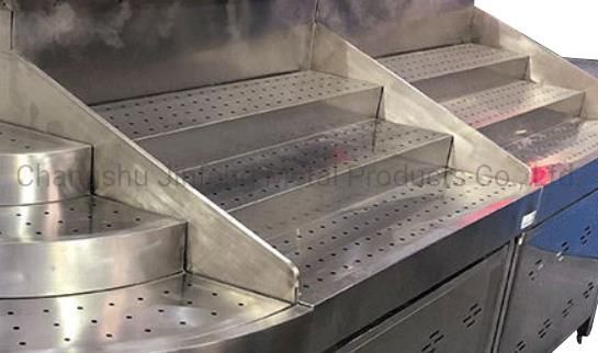 Supermarket Equipment Metal Display Stand with Spray System for Vegetable