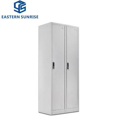 Two Doors Clothes Metal Steel Iron Wardrobe