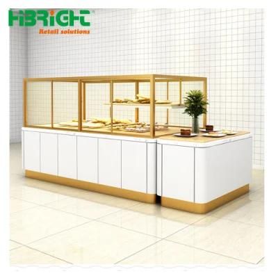 Modern Supermarket Class Bakery Store Bread Cake Display Rack