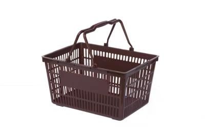 Wholesale Supermarket Plastic Shopping Handle Basket