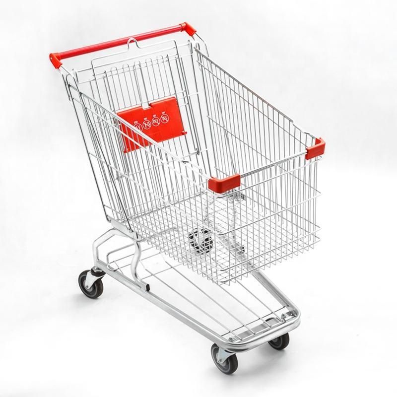 Wholesaler Custom Logo Metal Shopping Cart Shopping Trolley