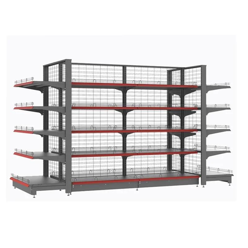 Customized Gondola Shelving Shopping Mall Display Rack Supermarket Shelf