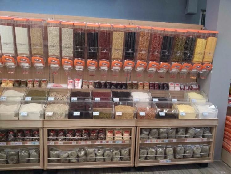 Store Furniture Plastic Display Dispensers Bulk Nuts Dispensers