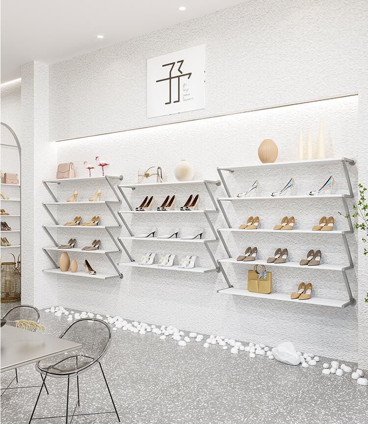 China Wholesale Fashion Handbag Store Design Retail Shoe Shop Furniture Decoration for Shoe Shop