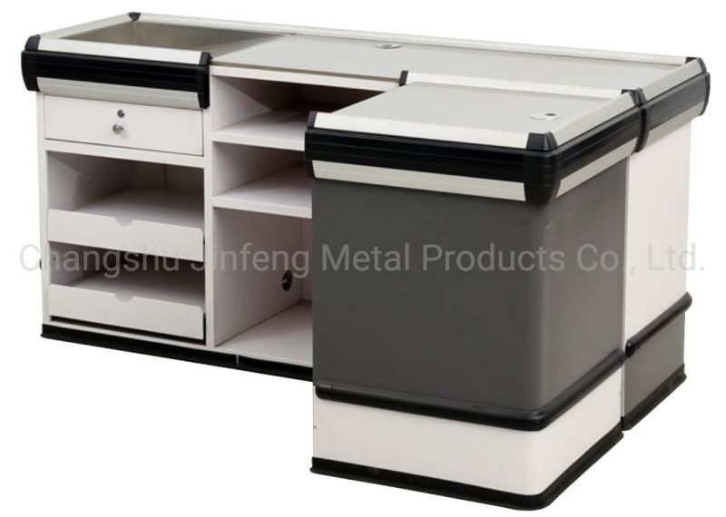 Supermarket Equipment Cashier Desk Metal Checkout Counter