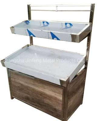 Retail Store Fruit and Vegetable Supermarket Metal Fruit Fresh Display Shelf