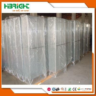 1980 X 305 X 305 Zinc and Colour Wire Mesh Lockers