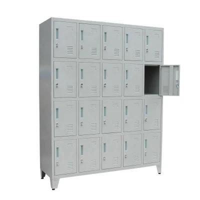 Iron 20 Doors Hostel Cabinet Steel Almari Stprage Locker