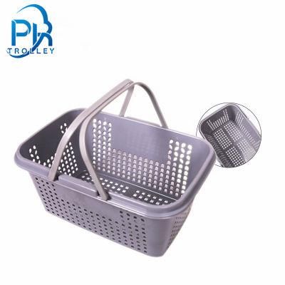 Popular Grocery/Store Supermarket Plastic Handle Shopping Basket