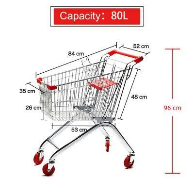 China Manufacturer Supermarket Shopping Trolley