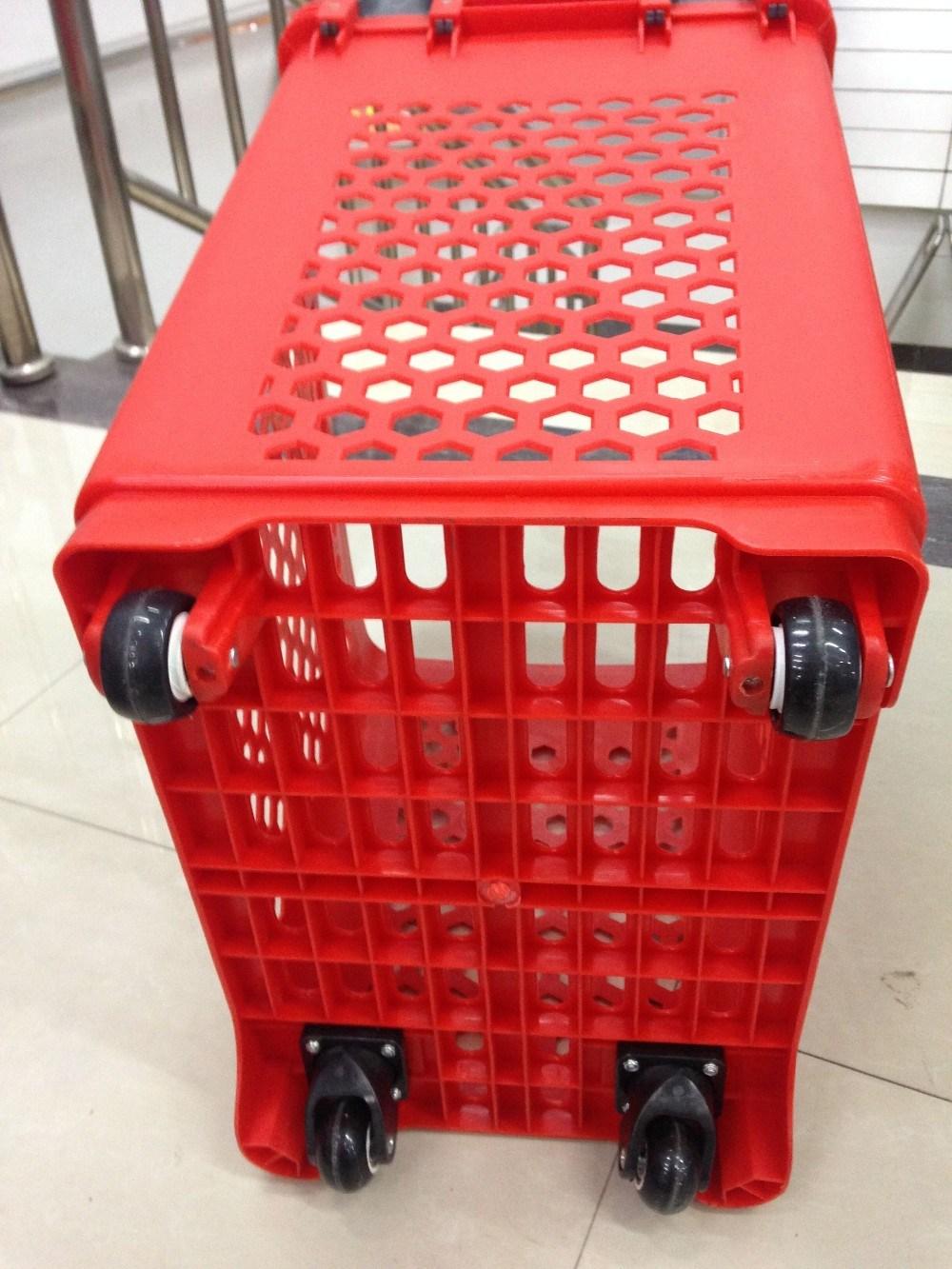 68L Big Size Rolling Basket Used in Supermarket with Factory Price