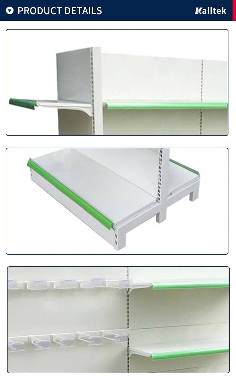 ODM Double Side Supermarket Equipment Grocery Gondola Shelves for Cosmetic