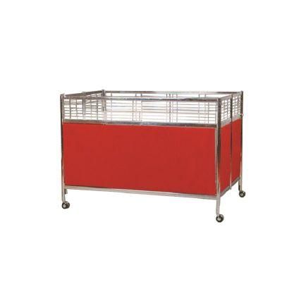 Wholesale Supermarket Folding Promotion Table Stand with Four Wheels