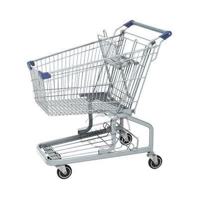 Customized Steel PU Wheels Shopping Trolley for Sale