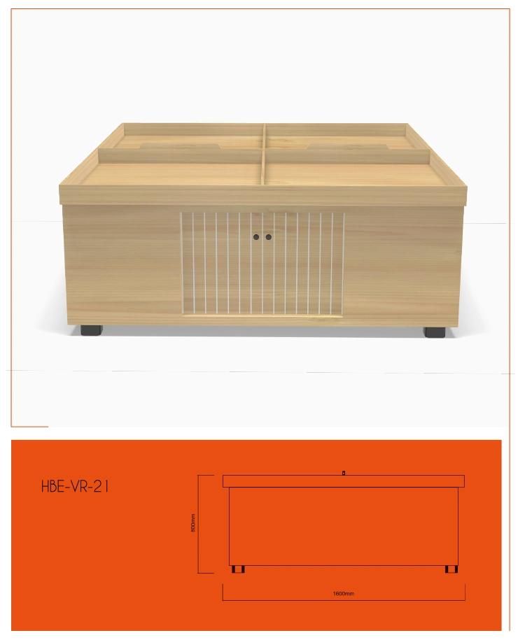 Wholesale Supermarket Wooden Metal Promotional Display Desk