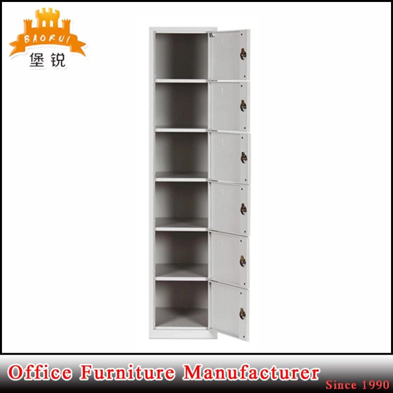 Custom Design Steel Furniture Metal Locker Cabinet 6 Doors for Gym