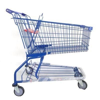 Machining High Quality Zinc Plated Supermarket Shopping Trolley