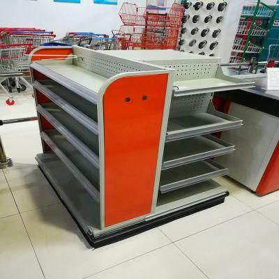 Supermarket Three Sided Display Shelf