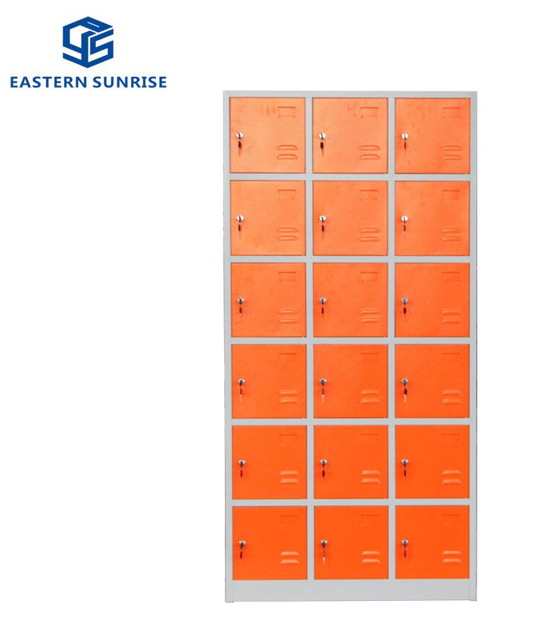 18 Doors Metal Locker for Public School/Staff/Supermarket