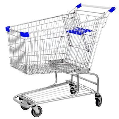 Heavy Duty American Style Supermarket Shopping Trolley Cart for Sale