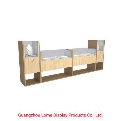 Jewelry Display Interior Design Case Showcase Exhibition Counter Metal Glass Perfume Shop