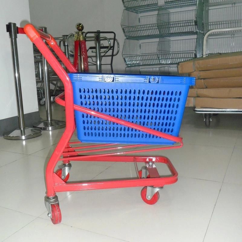 Powder Plated Kids Baby Shopping Cart Supermarket Children Toy Trolley