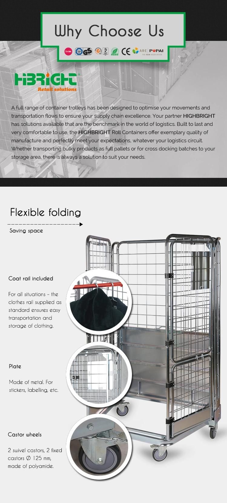 Roll Container Heavy Duty Cage Trolley