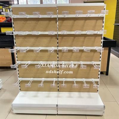 Wooden Supermarket Shelves Retail Display Frout Rack for Super Market