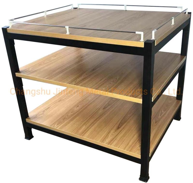 Promotion Booth Table Multilayer Solid Board Display Counter for Supermarket and Store