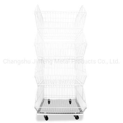 Multi-Layer Metal Wire Stackable Rack Storage Shelves Wire Display Basket