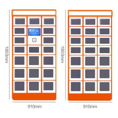 Smart Touch Screen Self-Service Heating Food Delivery Locker