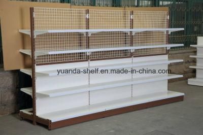 New Design Supermarket Shelf with High Quality Wire Back Panel