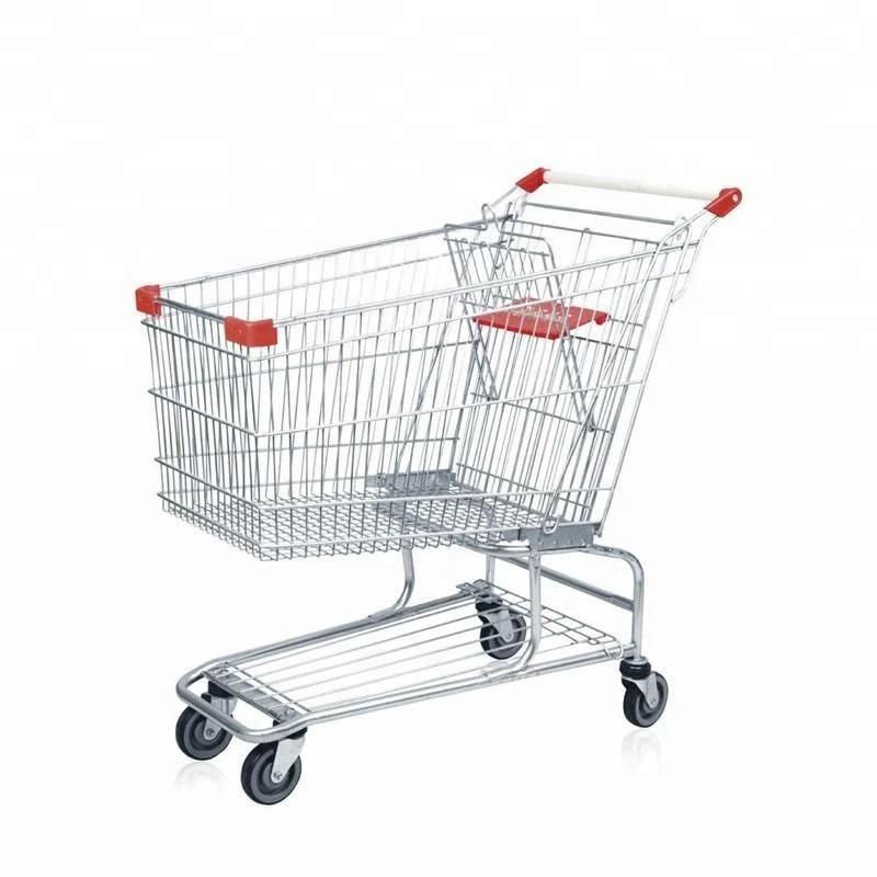 Supermarket Metal Shopping Trolley 175L