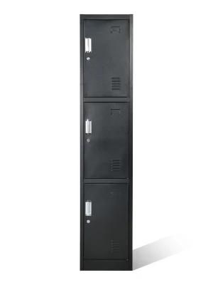 Black Metal Safe Locker Standard Airport Storage Lockers for Sale Slim Staff Locker Cabinet for Workplace