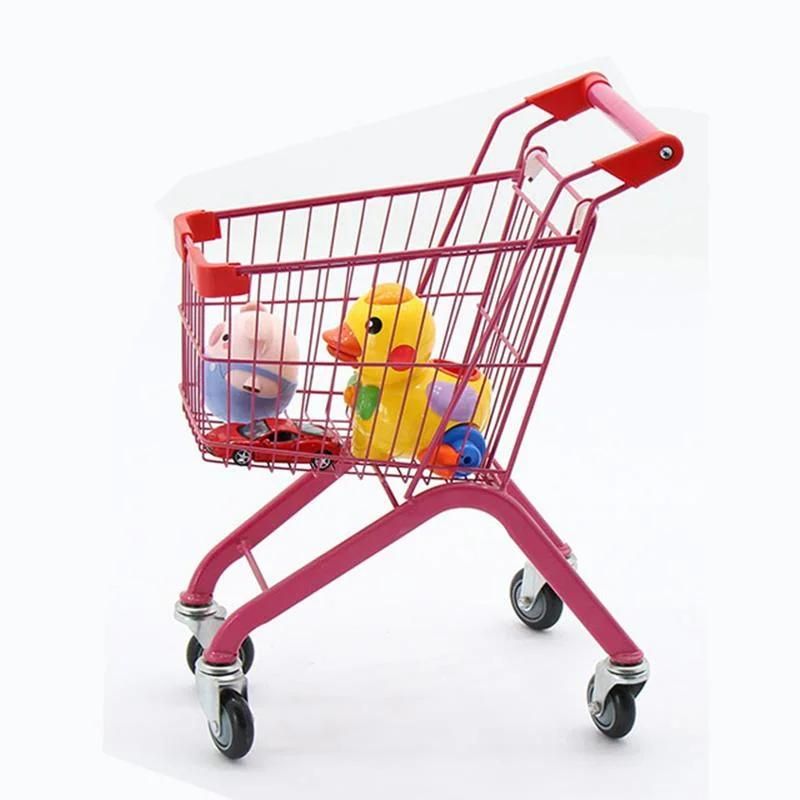 Supermarket Shopping Trolley Shopping Cart Chromed Hand Trolley