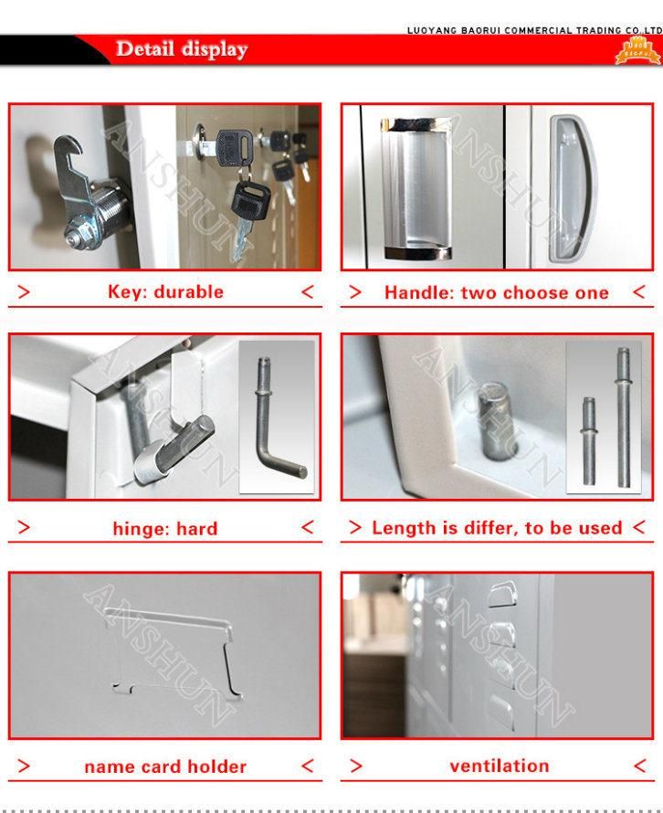 4 Door Changing Room Single Column Four Tier Metal Wall Shoe Cabinet Office Employee Lockers