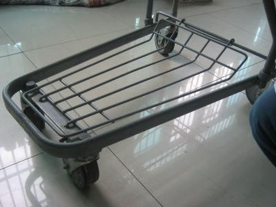 Push Cart Trolley Germany Steel Supermarket Desk Metal Grocery Shopping Cart Trolley