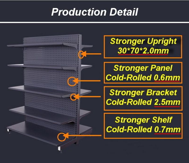 Retail Market Store Shelving Wholesale Shop Shelves Stand Island Rack Gondola Display with Good Service