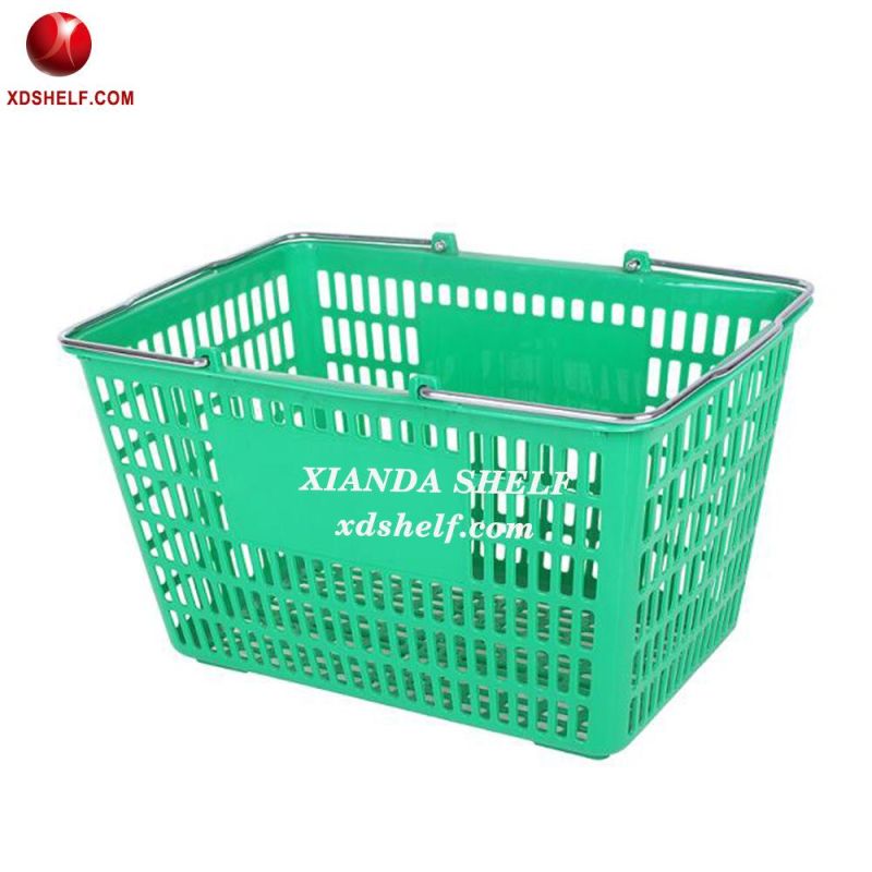 Shelving Gondola Retail Store Display Shelf Gondole Supermarket Equipment Plastic Shopping Basket