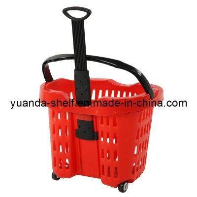 Plastic Shopping Portable Storage Hand Basket for Supermarket