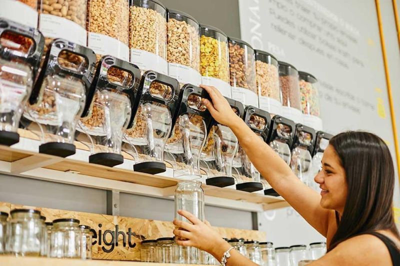 Ecobox Organic Food Cereal and Grain Dispensers for Retail