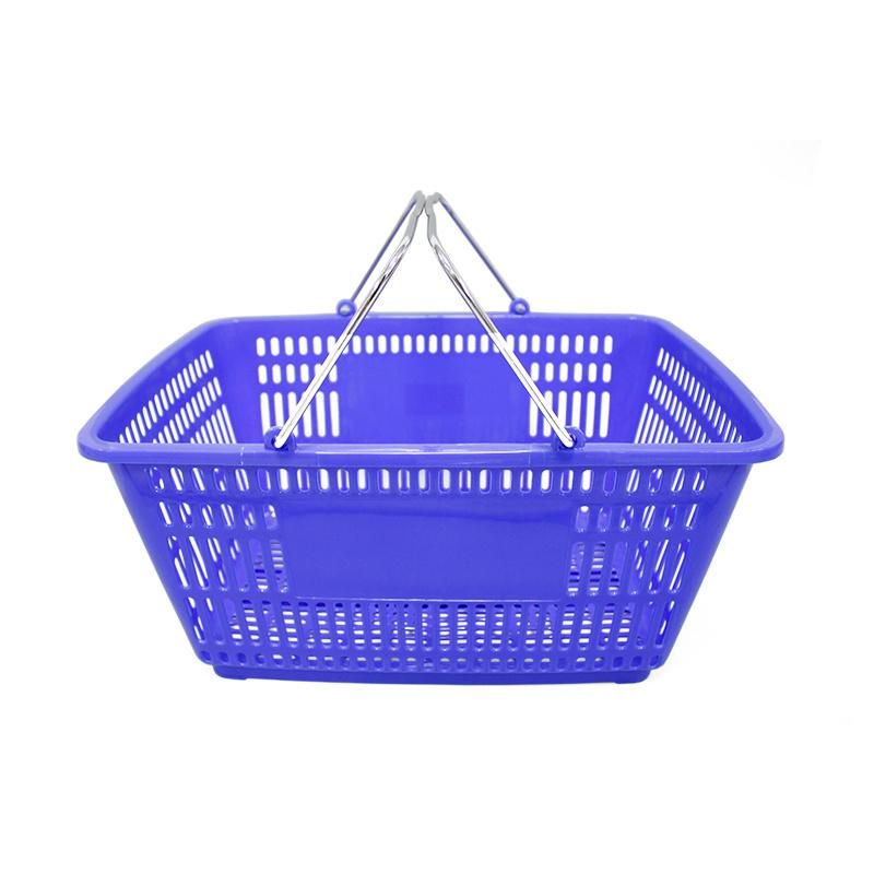 Handle Plastic Basket with Handle for Supermarket Stores