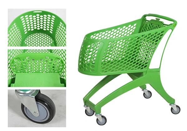 Supermarket Plastic Shopping Cart Trolley