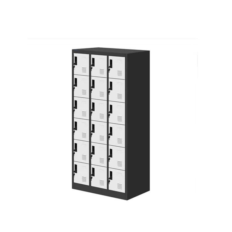 Metal 18 Compartments with Lock Private Storage Workmen Locker Employee Lockers