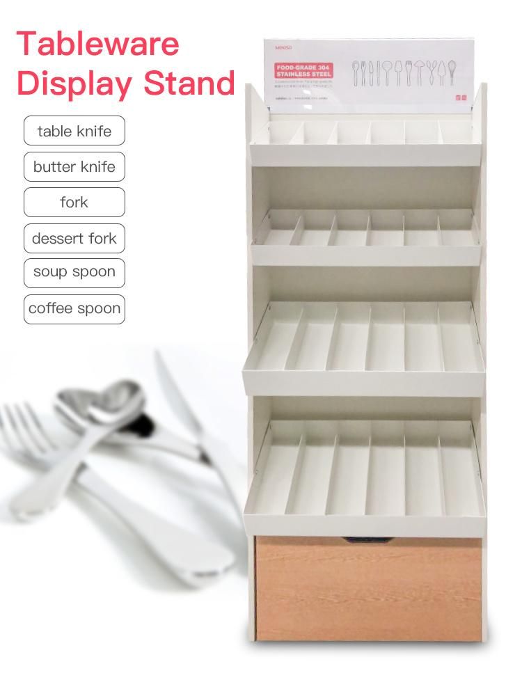 Metal Display Rack for Tableware Showing