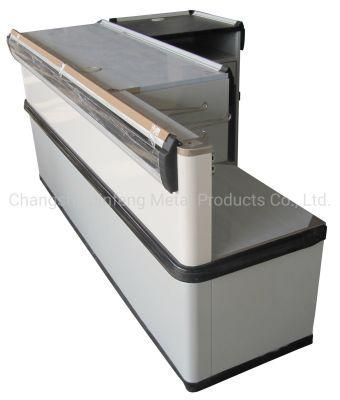 Supermarket Cashier Checkout Counter Metal Cashier Table Jf-Cc-100